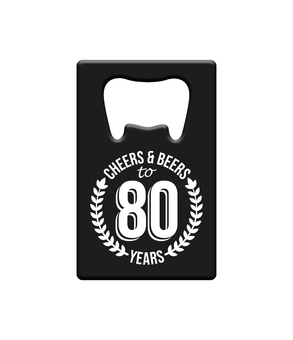 Bier opener 80 jaar