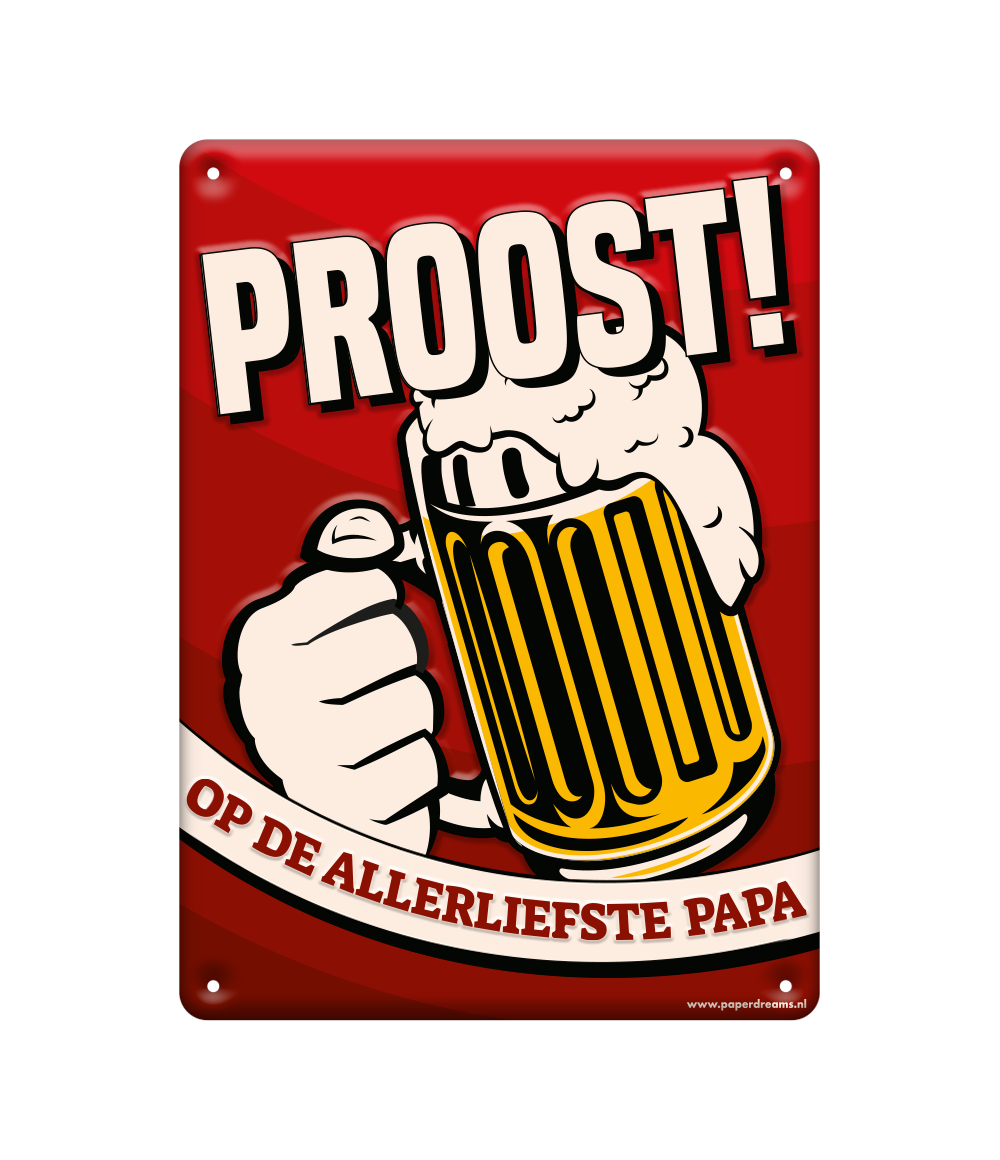 Metal sign bord PROOST