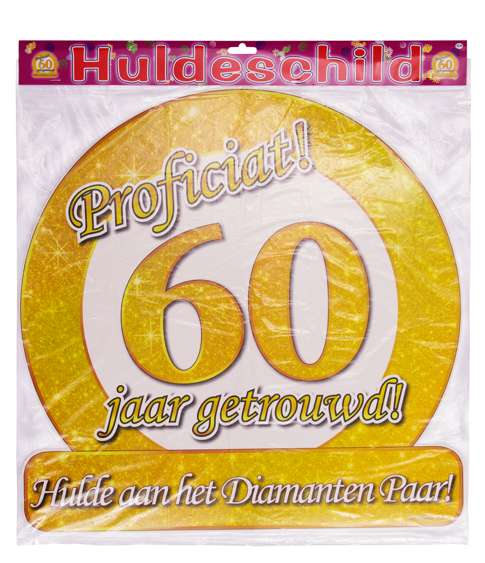 Huldeschild 60 jaar getrouwd