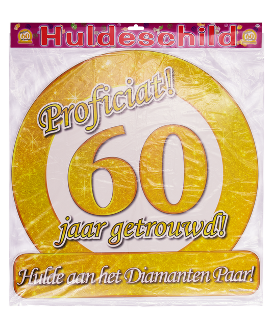 Huldeschild 60 jaar getrouwd