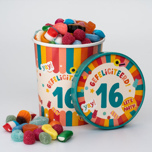 Candy Bucket 16 jaar | Snoepemmer Feest