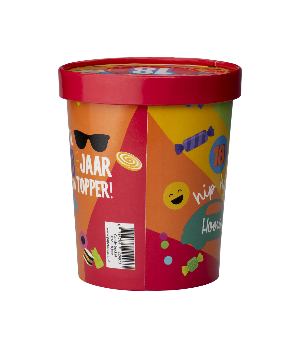 Candy Bucket 18 jaar | Snoepemmer Feest