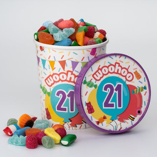 Candy Bucket 21 jaar | Snoepemmer Feest