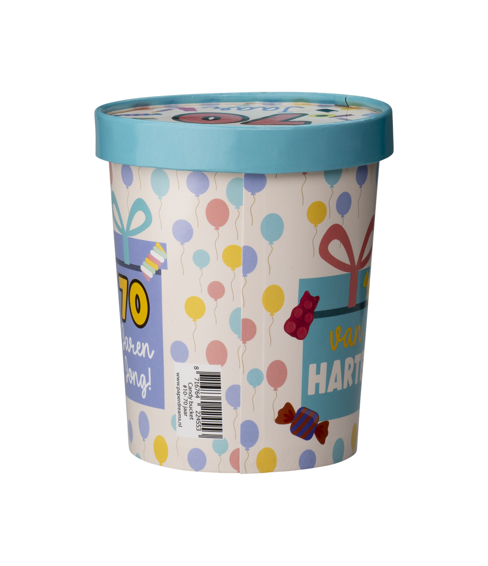 Candy Bucket 70 jaar | Snoepemmer