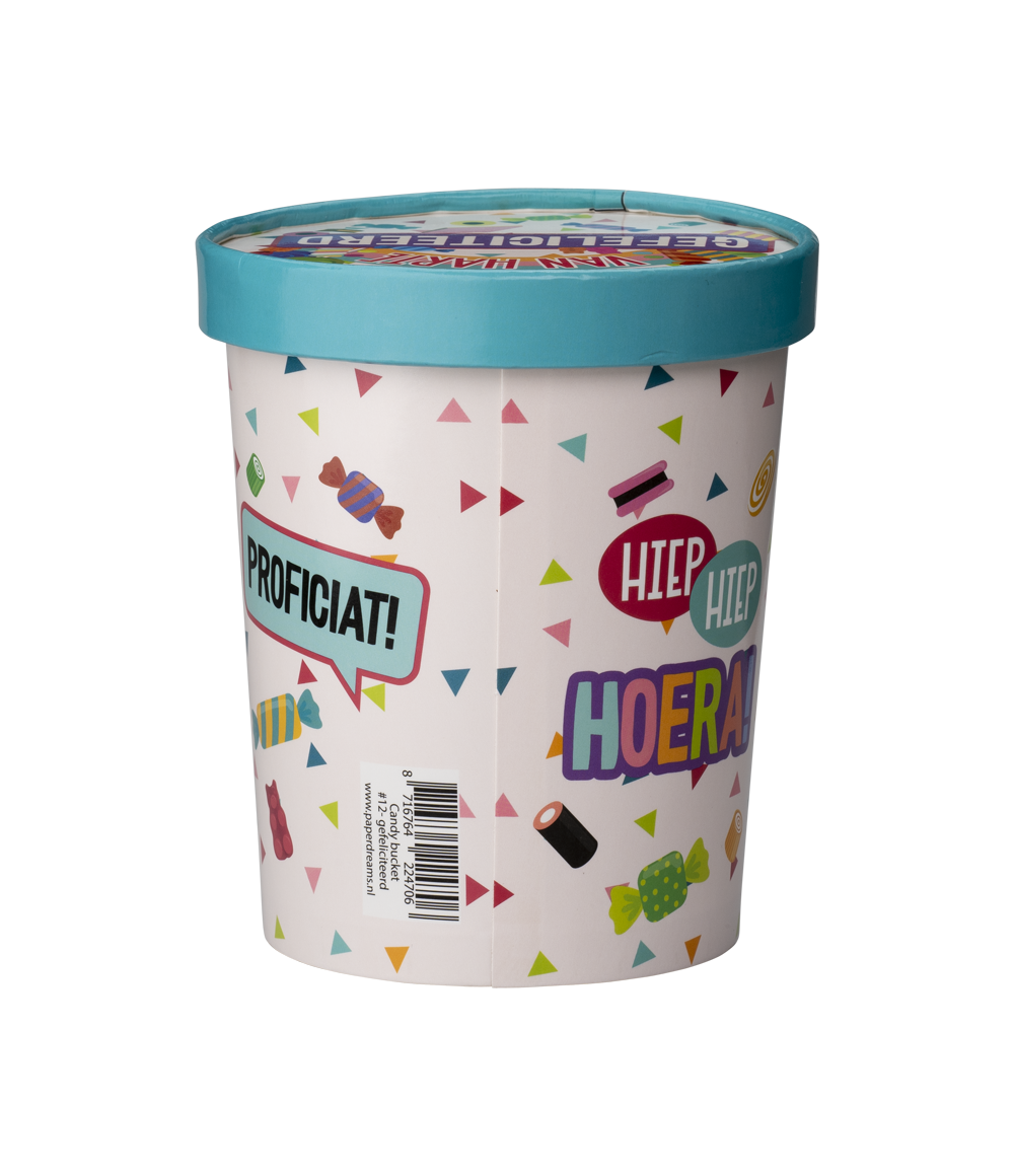 Candy Bucket Gefeliciteerd | Snoepemmer Feest