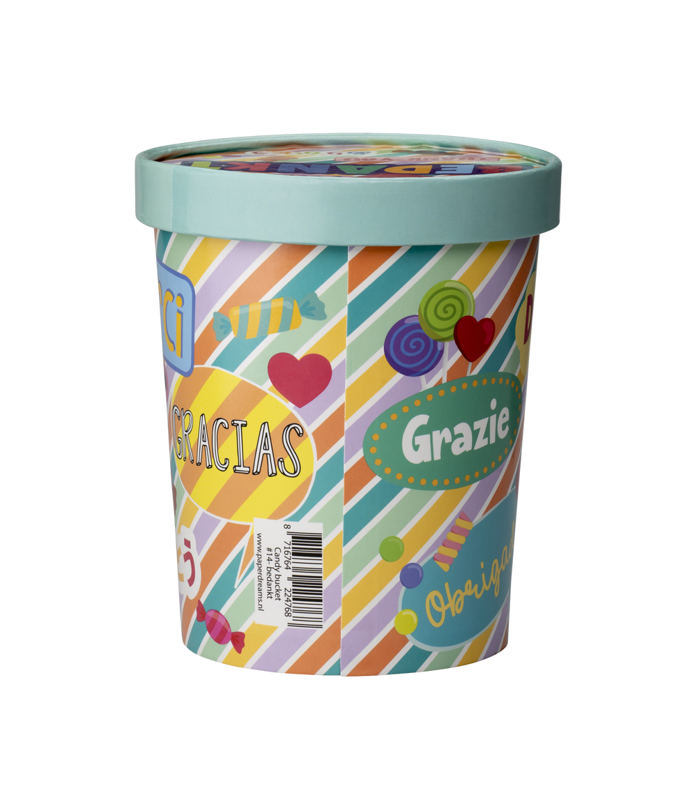 Candy Bucket Bedankt | Snoepemmer Bedankje