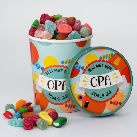 Candy Bucket Opa | Snoepemmer Kado Opa