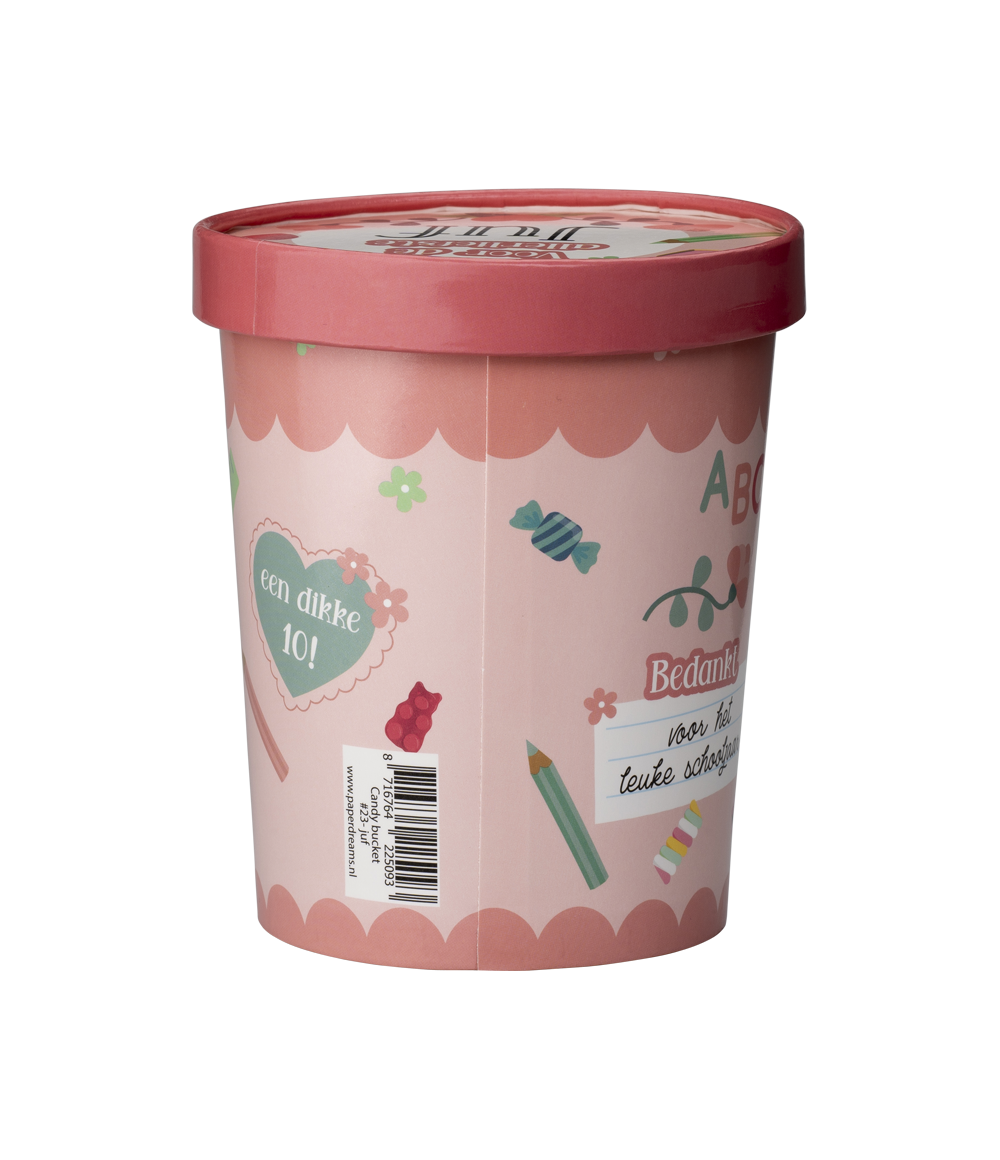 Candy Bucket Allerliefste Juf | Snoepemmer Kado Juf