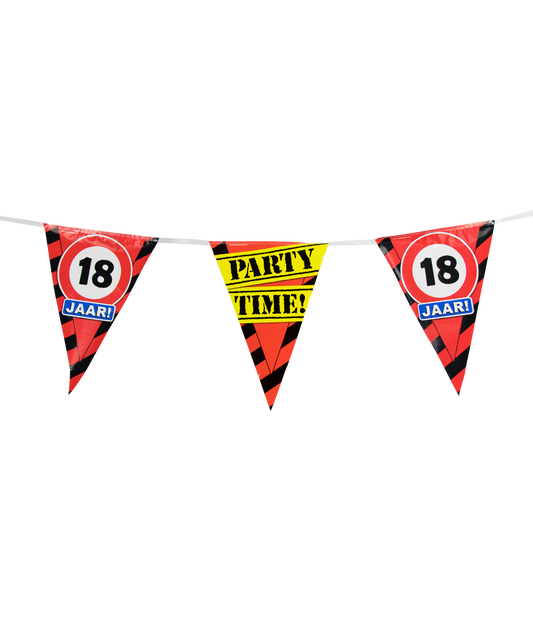 Party vlag 18 jaar
