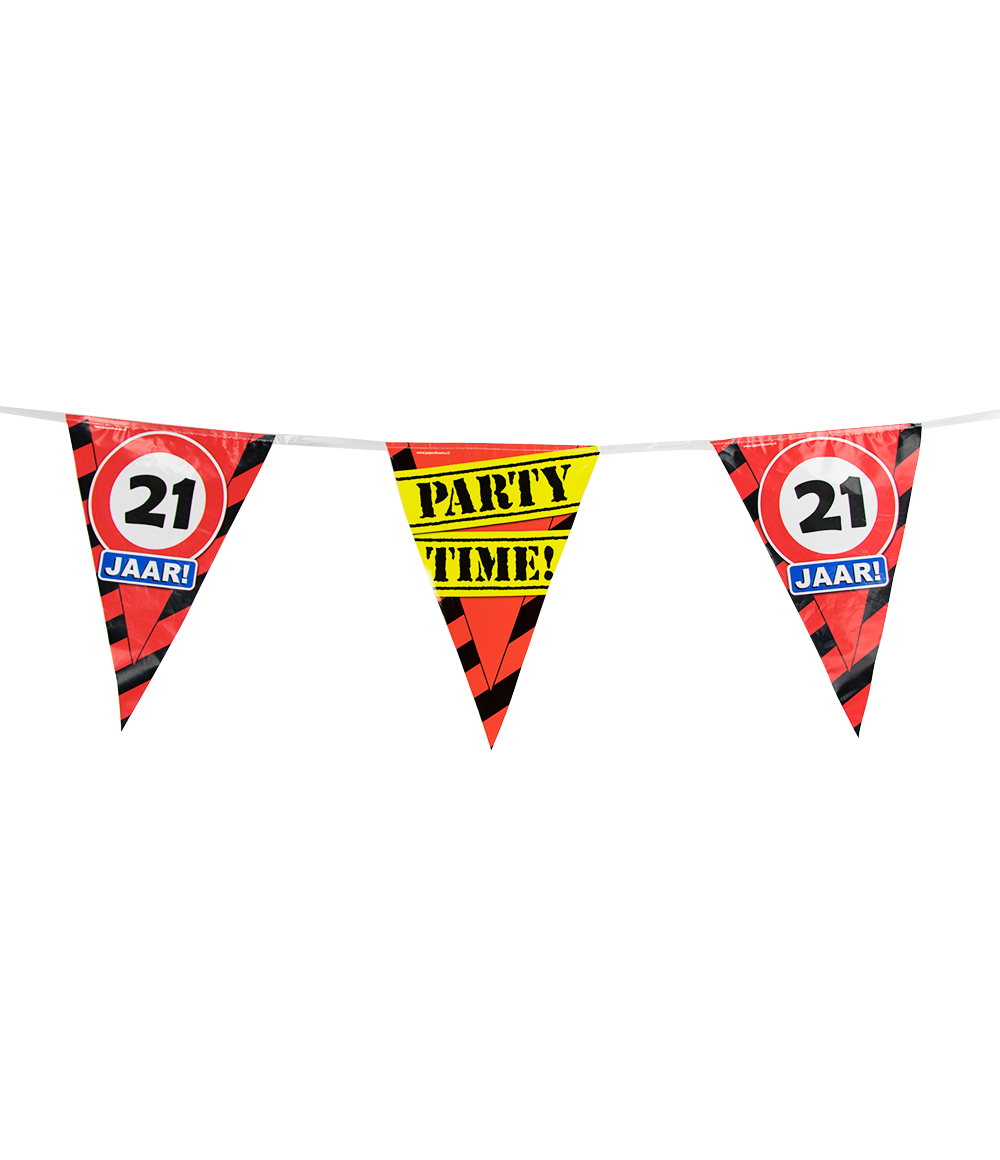 Party vlag 21 jaar