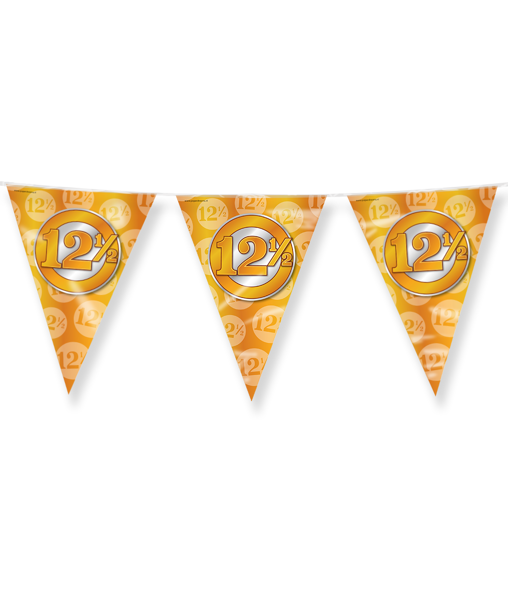 Party vlag 12,5 jaar huwelijk