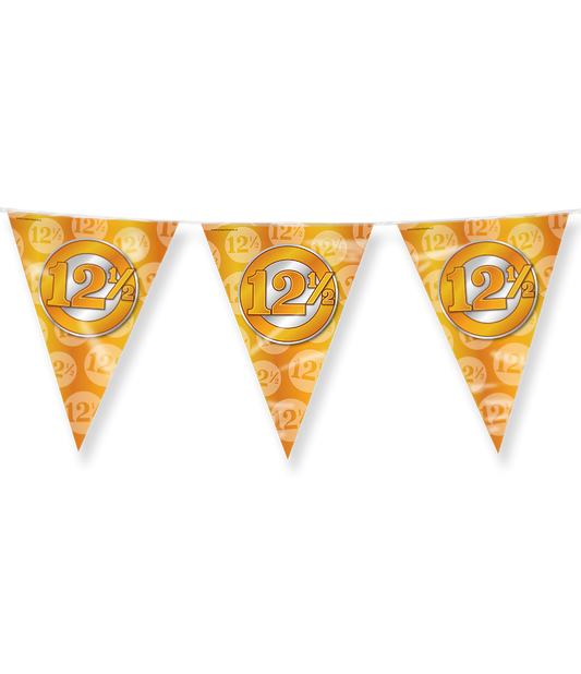 Party vlag 12,5 jaar huwelijk