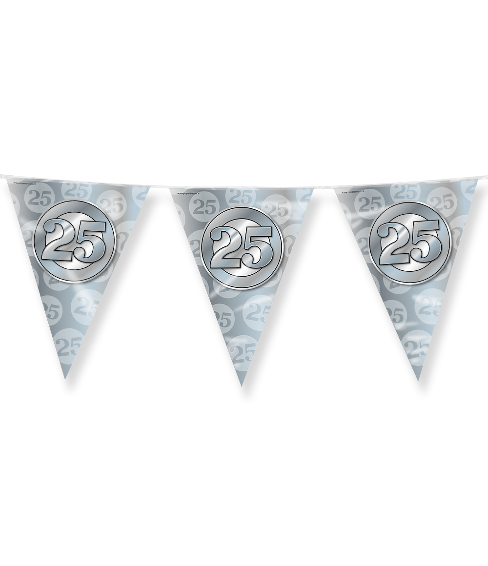 Party vlag 25 jaar huwelijk