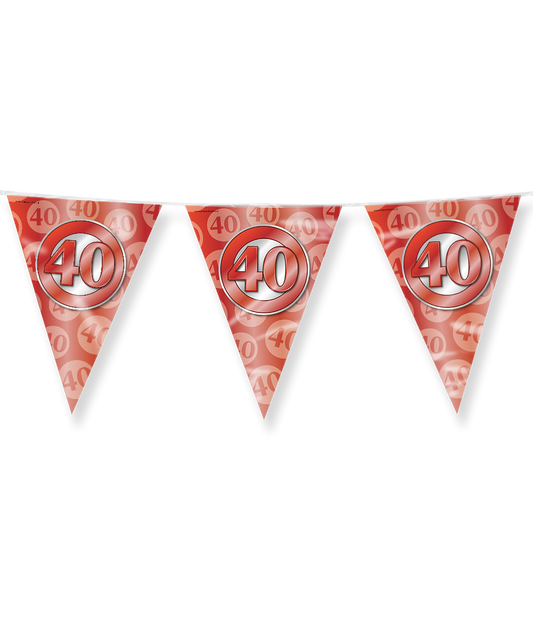 Party vlag 40 jaar huwelijk