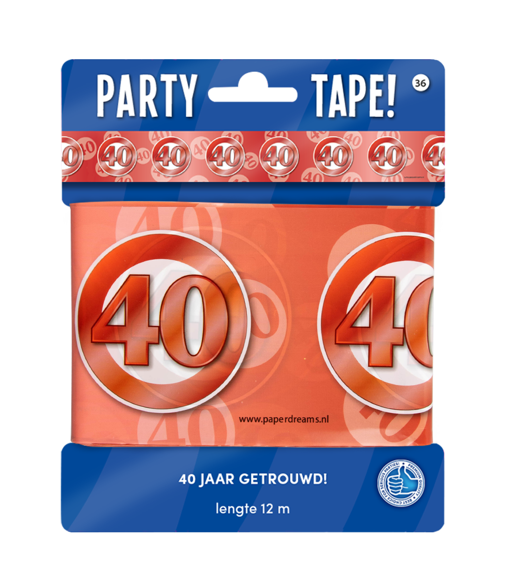 Party afzetlint 40 jaar huwelijk