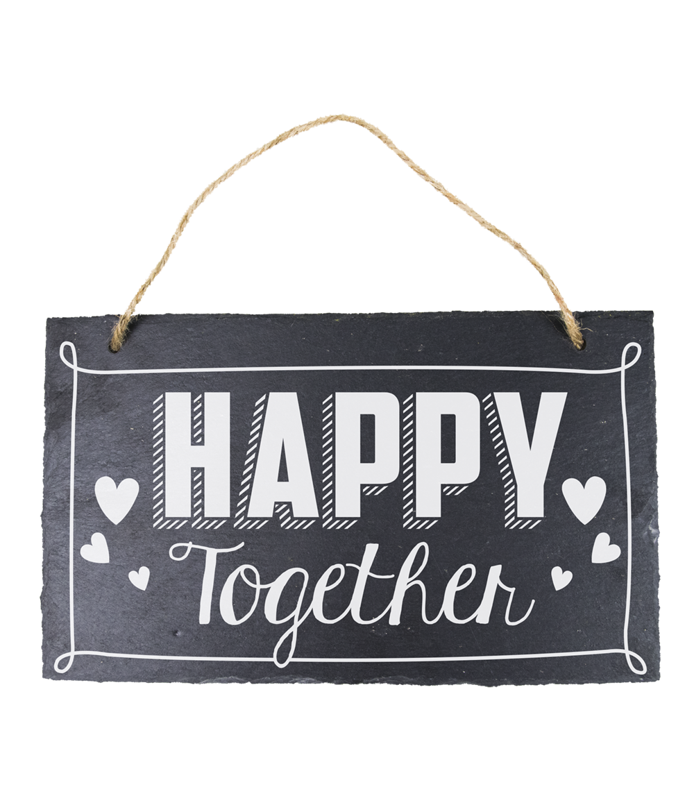 15 Leisteen bord Happy Together