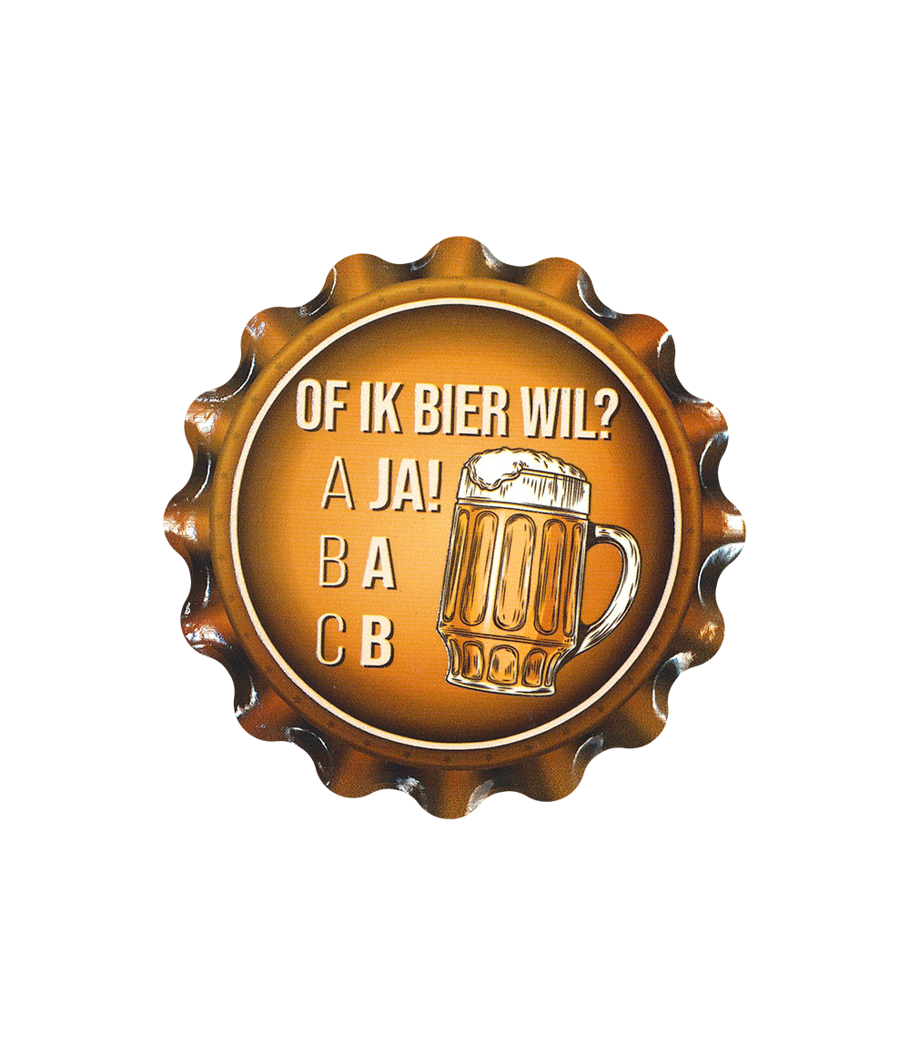 Onderzetter Of ik bier wil?