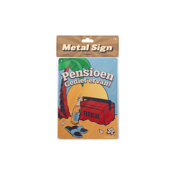 Metal sign bord PENSIOEN