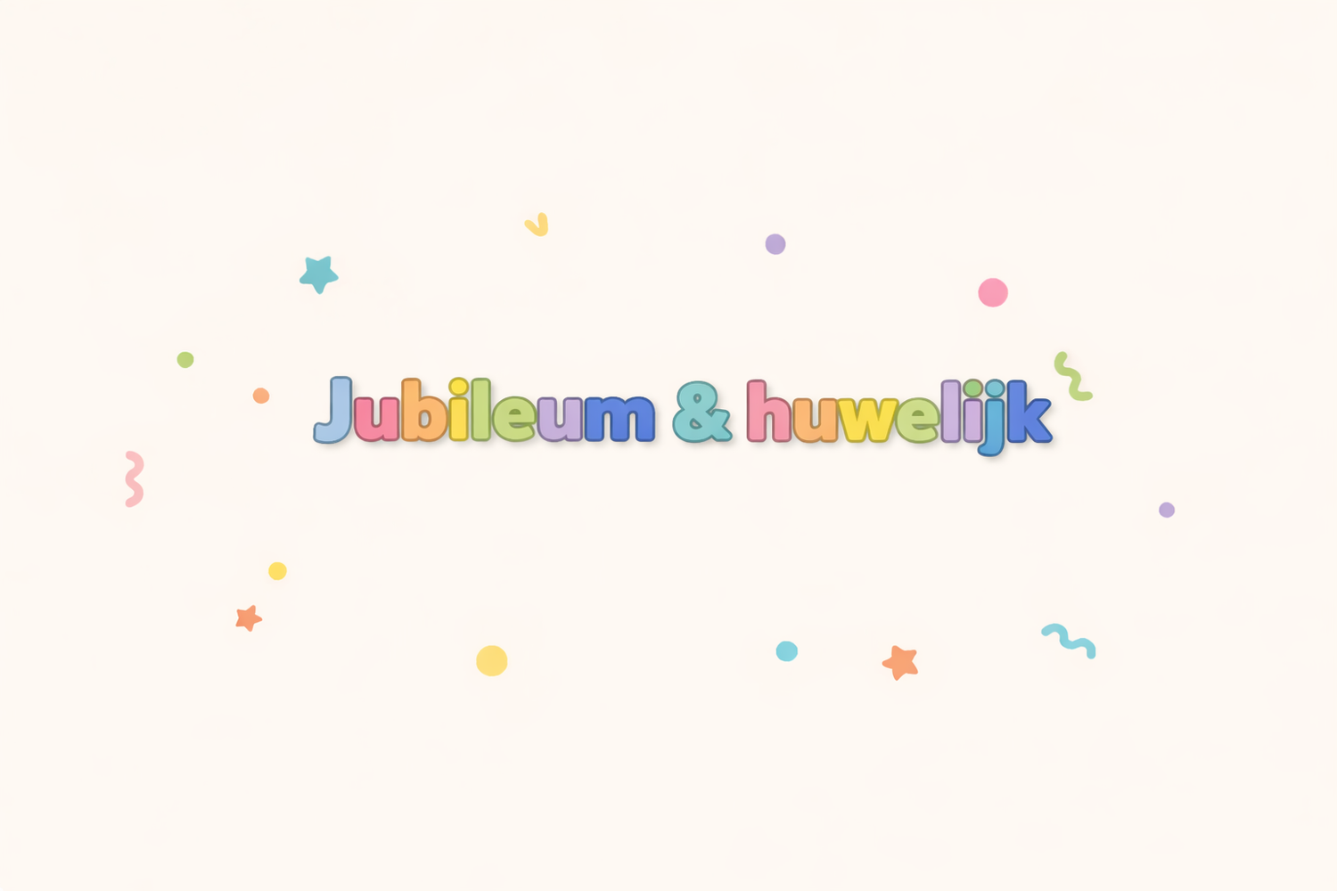 Jubileum / huwelijk