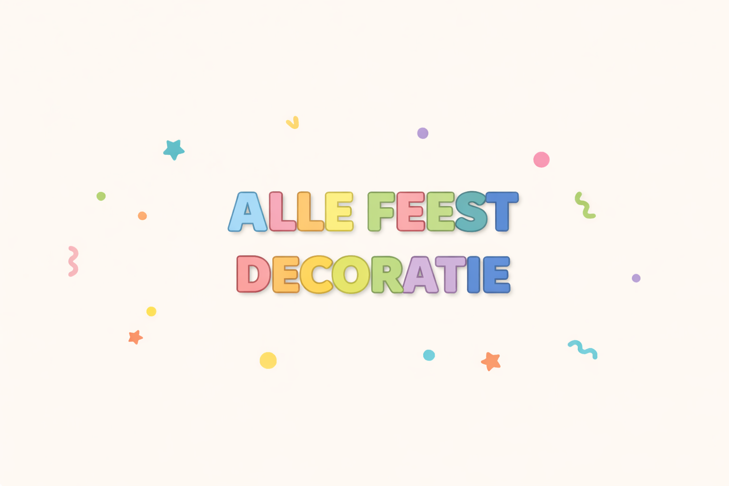 Alle feest decoraties