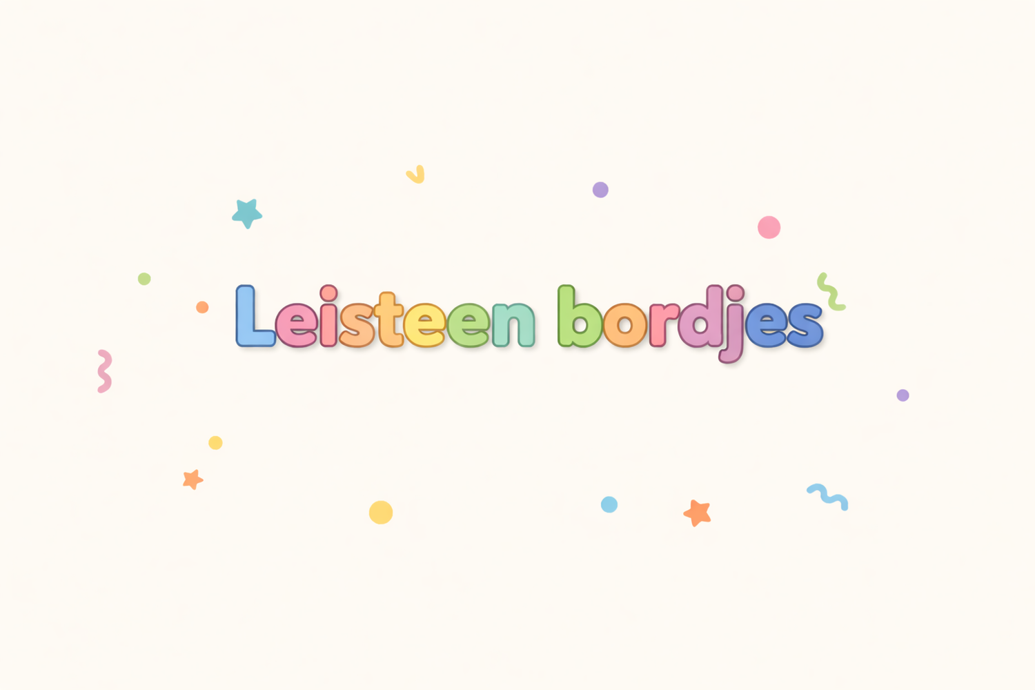 Leisteen bordjes