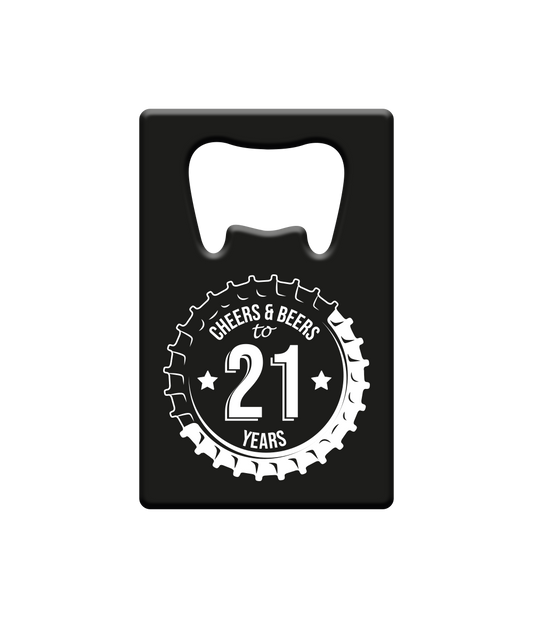 Bier opener 21 jaar