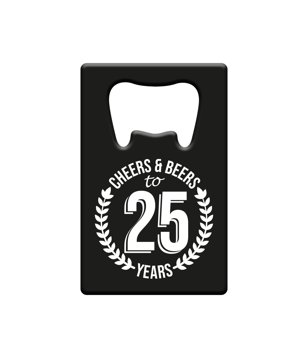 Bier opener 25 jaar