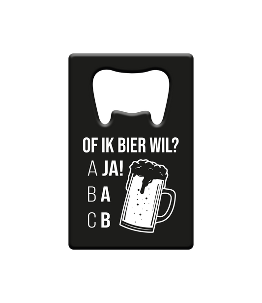 Bier opener Of ik bier wil?