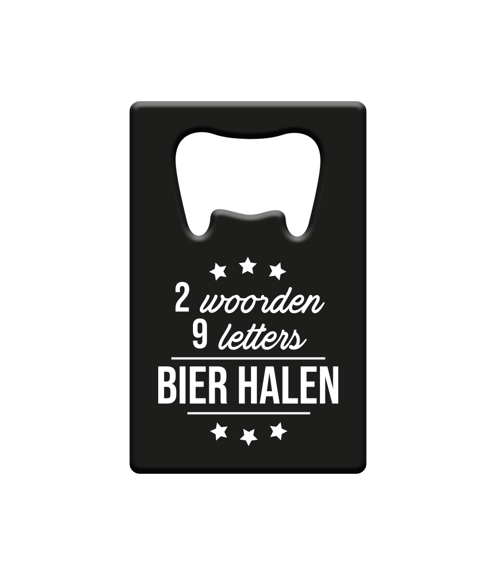 Bier opener Bier halen