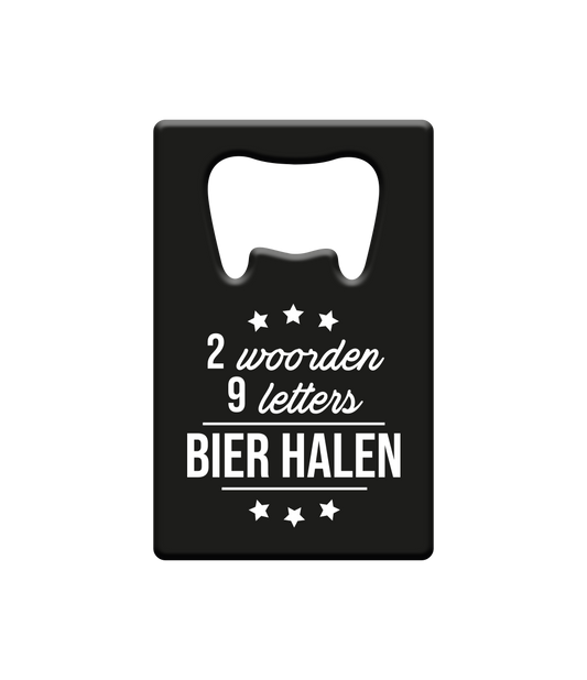 Bier opener Bier halen