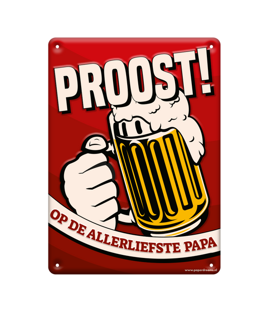 Metal sign bord PROOST