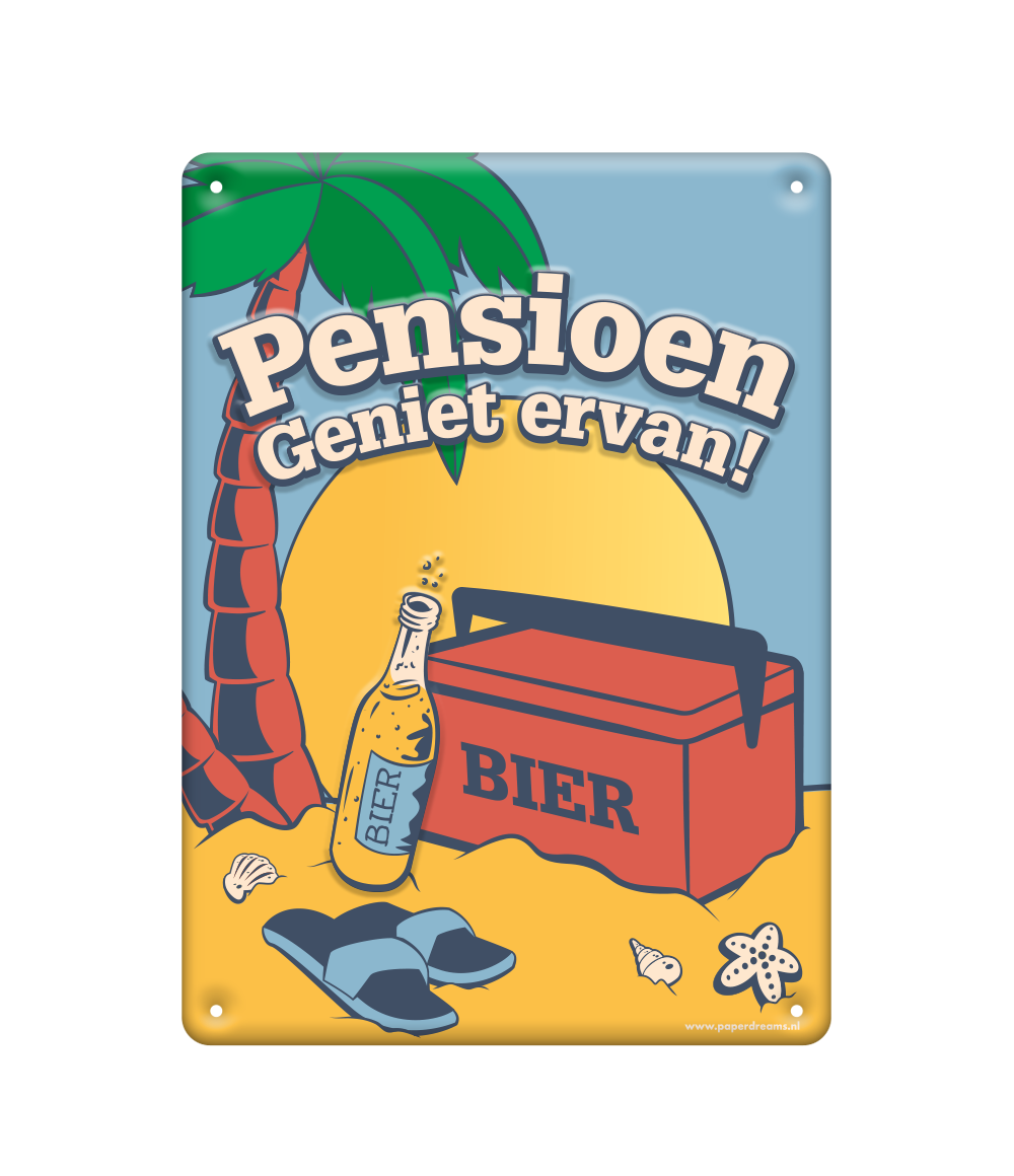 Metal sign bord PENSIOEN