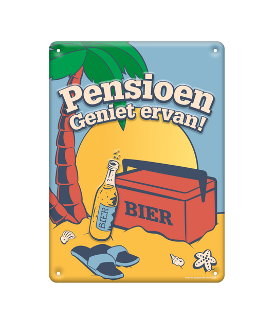 Metal sign bord PENSIOEN