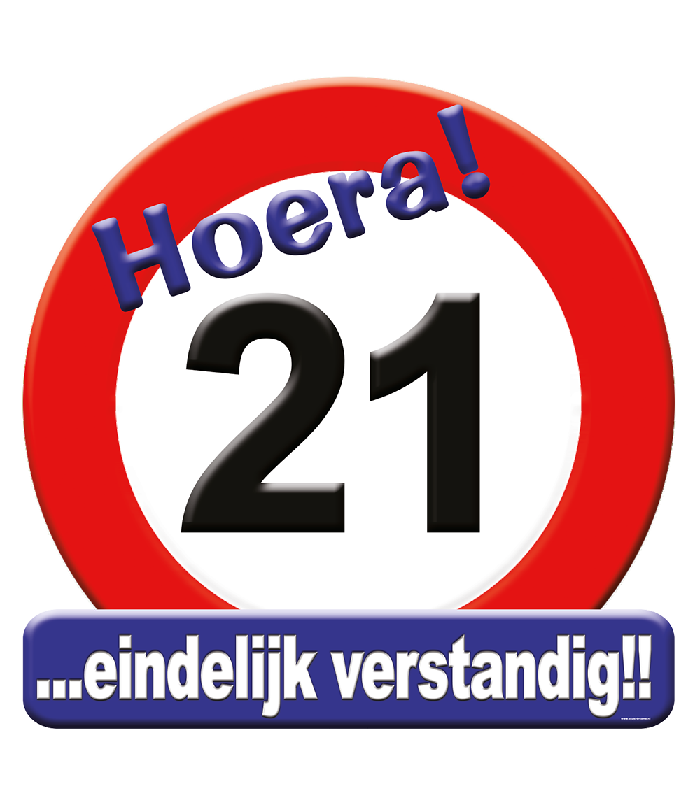 Huldeschild 21 jaar