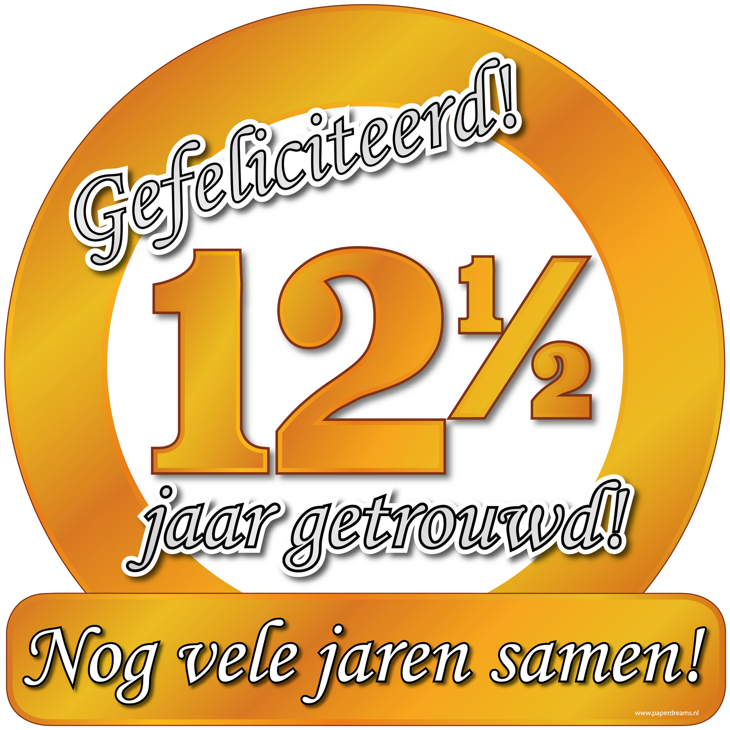 Huldeschild 12,5 jaar