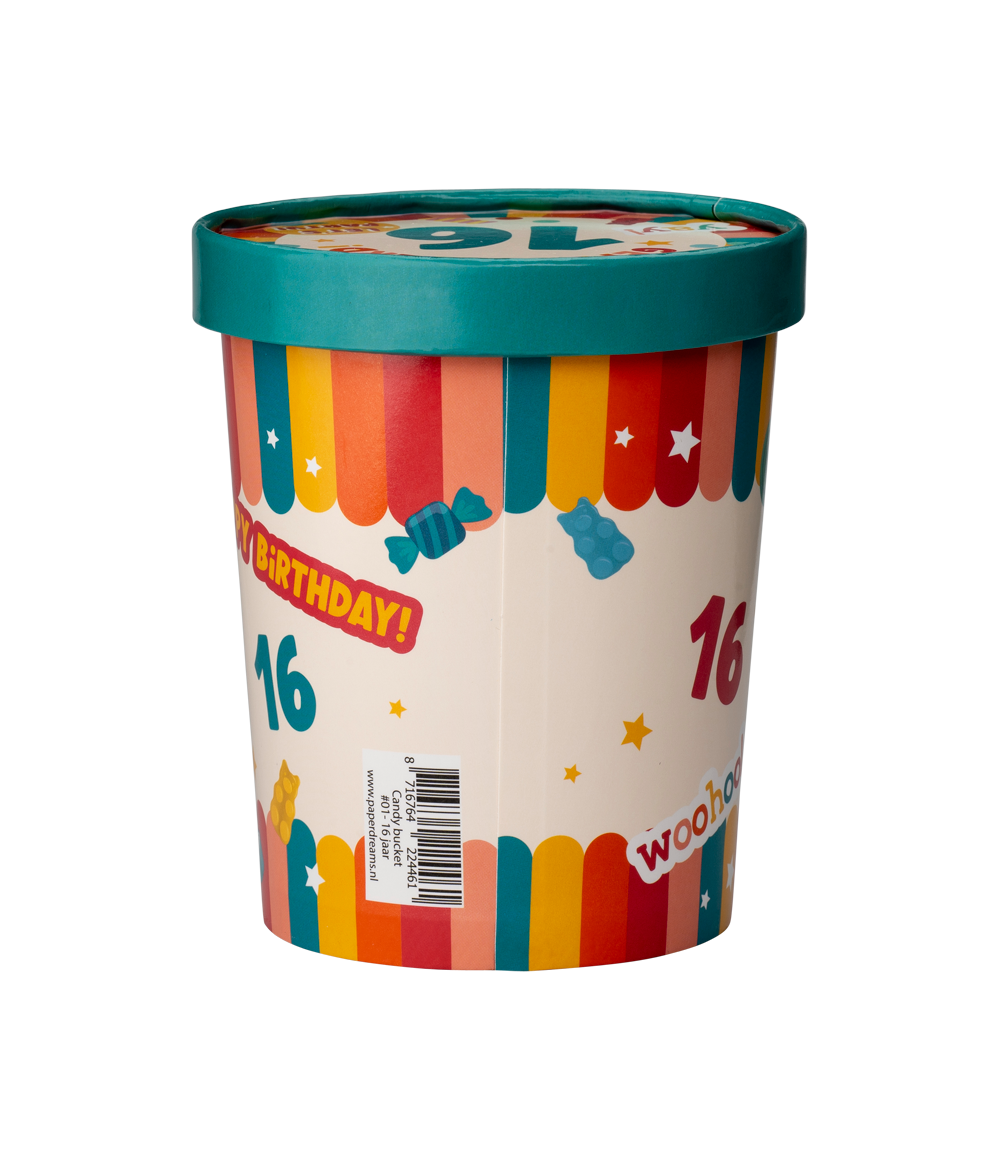 Candy Bucket 16 jaar | Snoepemmer Feest