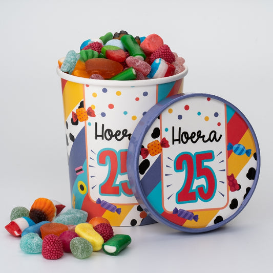 Candy Bucket 25 jaar | Snoepemmer Feest