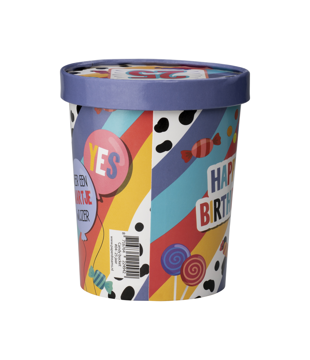 Candy Bucket 25 jaar | Snoepemmer Feest