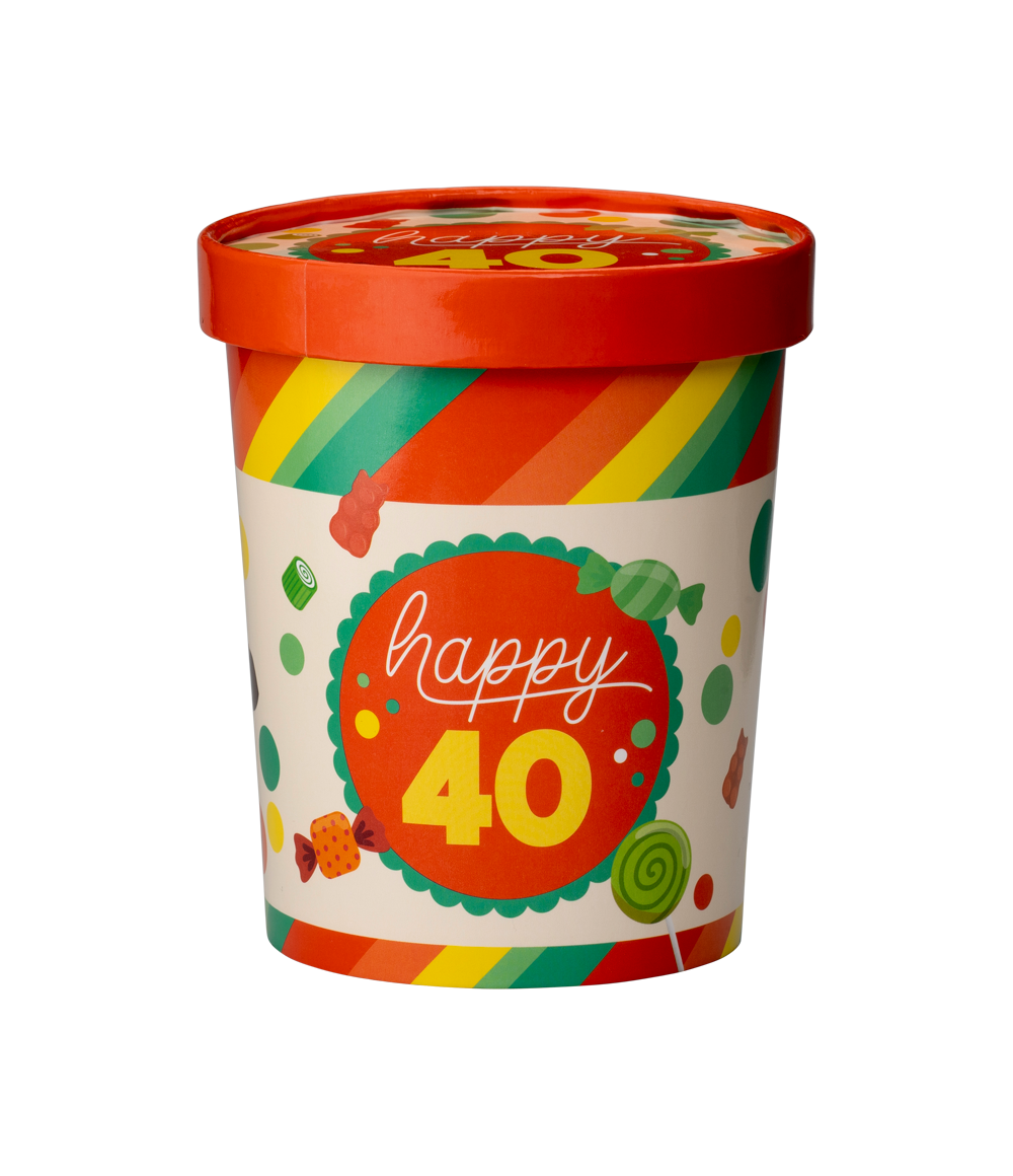 Candy Bucket 40 jaar | Snoepemmer Feest