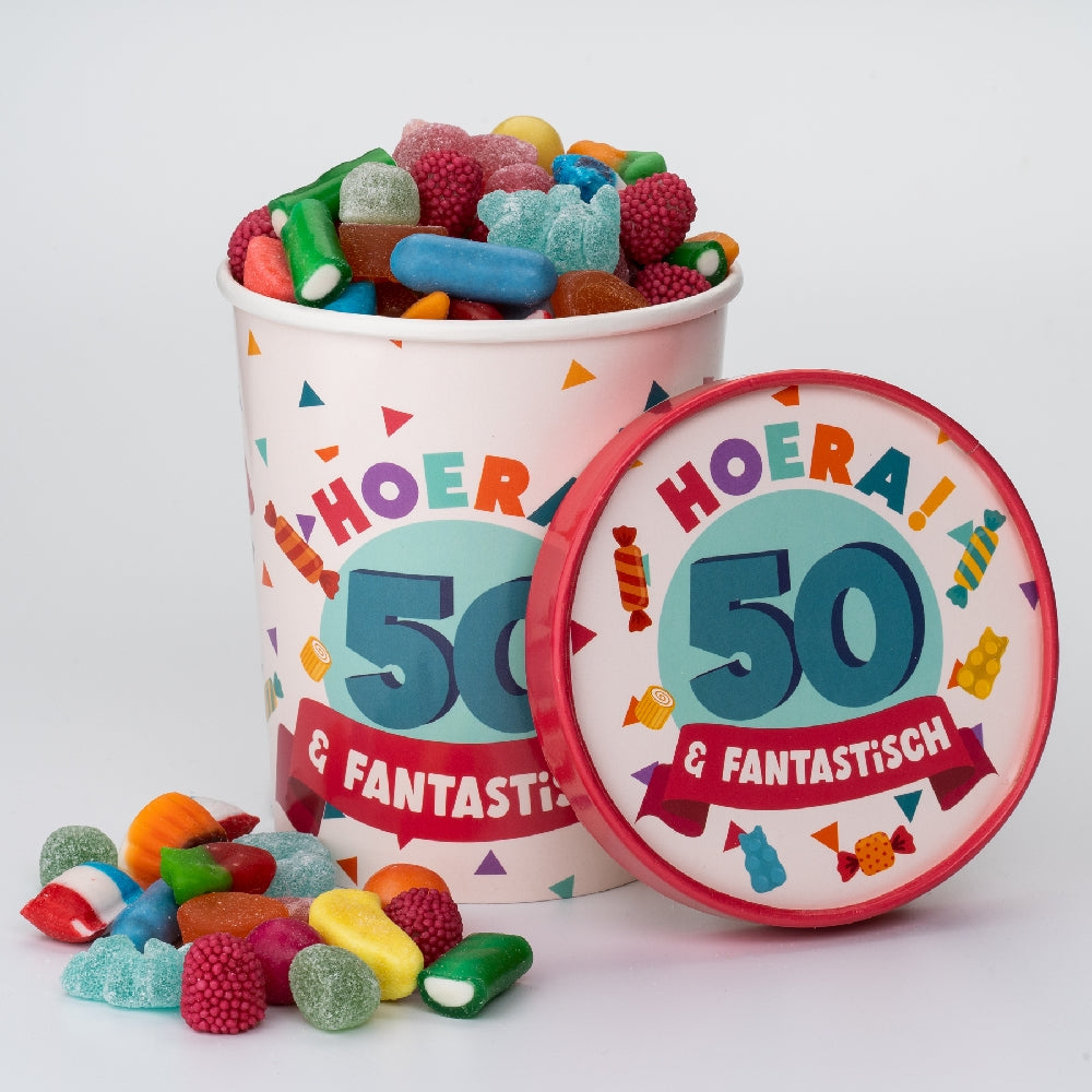 Candy Bucket 50 jaar | Snoepemmer Feest