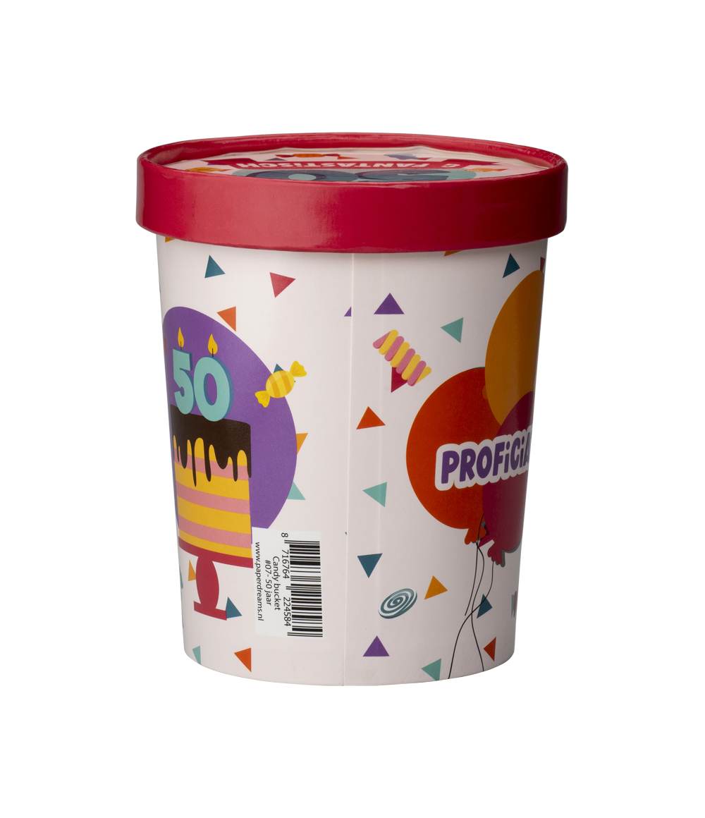 Candy Bucket 50 jaar | Snoepemmer Feest