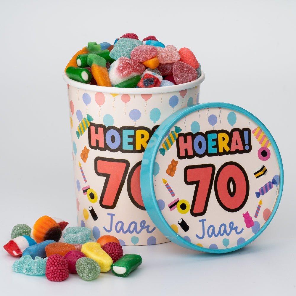 Candy Bucket 70 jaar | Snoepemmer