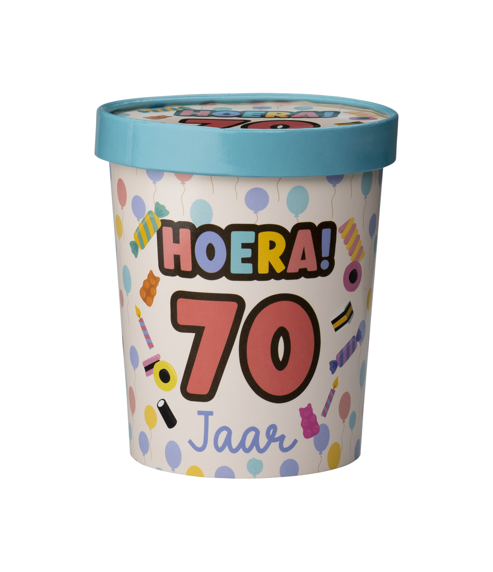 Candy Bucket 70 jaar | Snoepemmer
