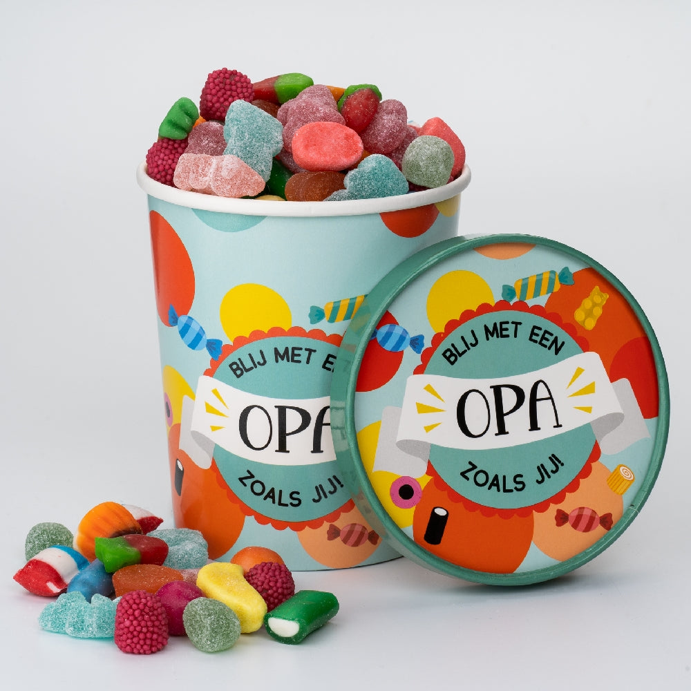 Candy Bucket Opa | Snoepemmer Kado Opa
