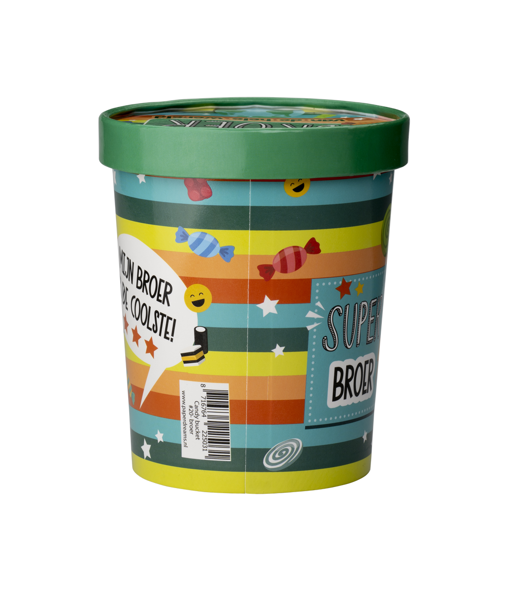 Candy Bucket Liefste Broer | Snoepemmer Kado Broer