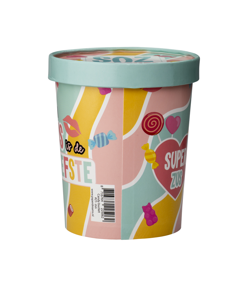 Candy Bucket Geweldige Zus | Snoepemmer  Kado Zus