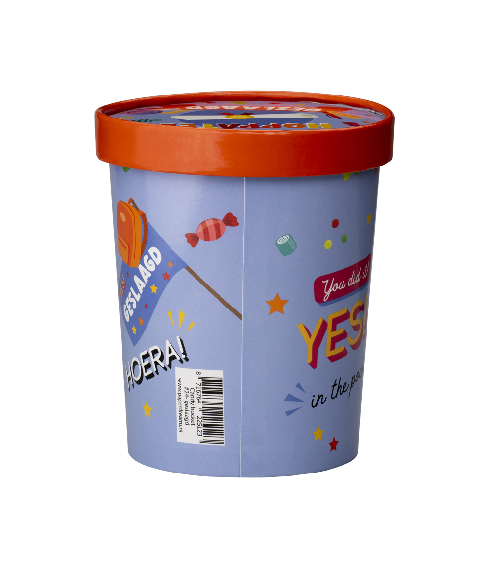 Candy Bucket Geslaagd | Snoepemmer Diploma