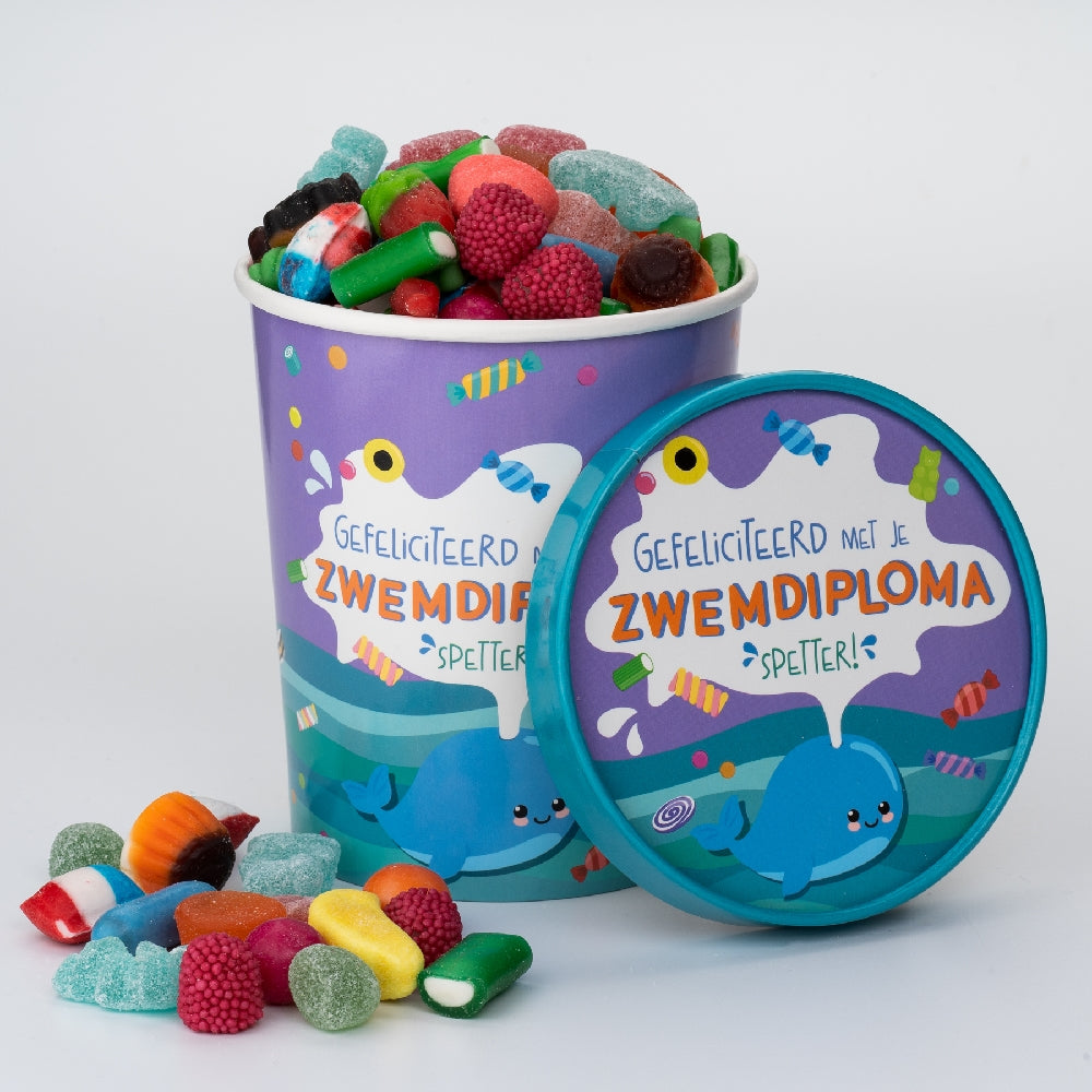 Candy Bucket Zwemdiploma | Snoepemmer Geslaagd