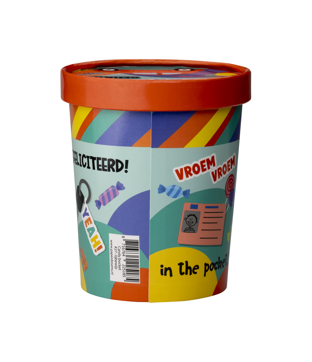 Candy Bucket Rijbewijs | Snoepemmer Geslaagd
