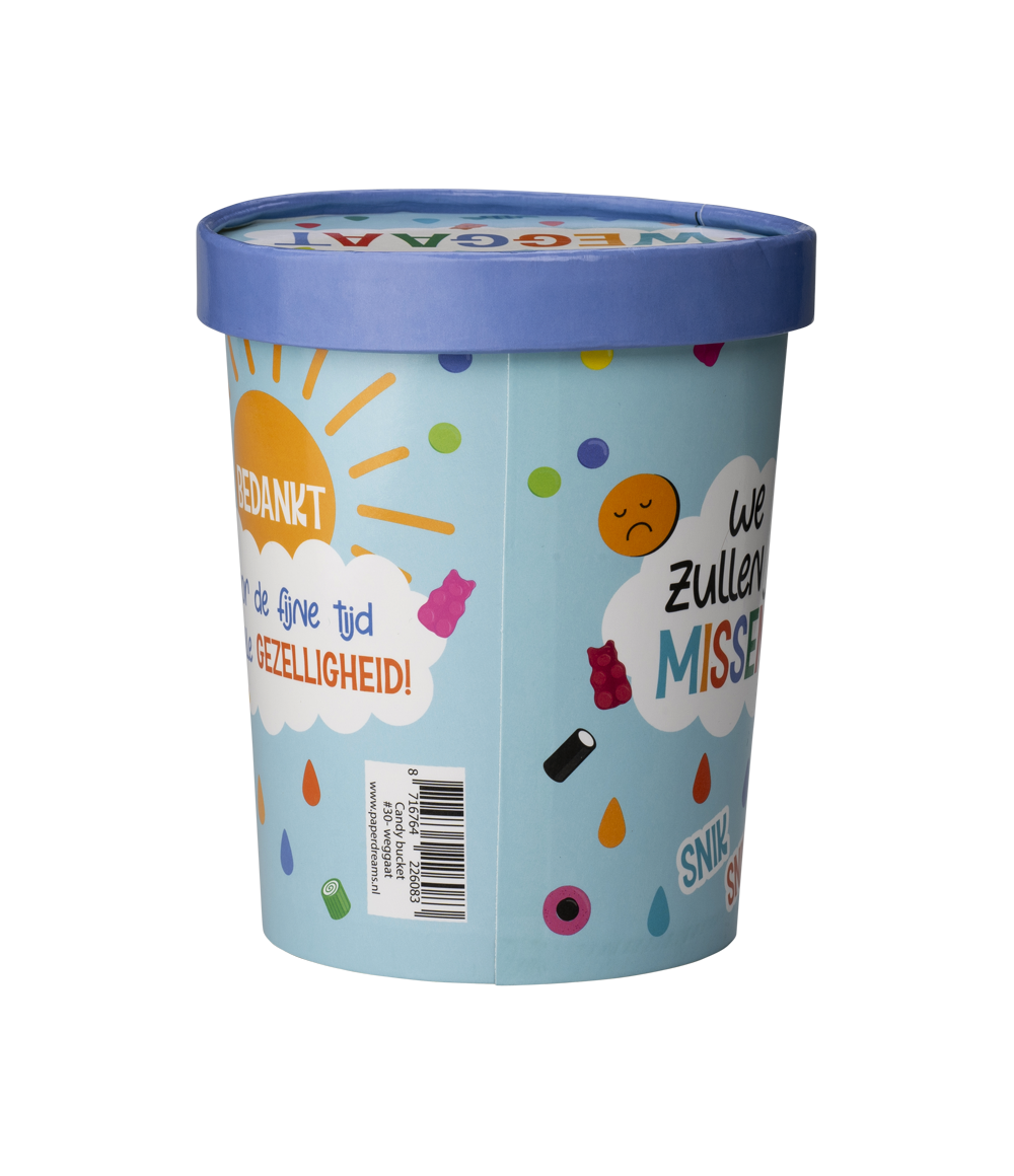 Candy Bucket Afscheid | Snoepemmer Afscheidskado